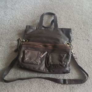 Chocolate leather purse